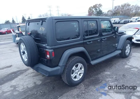 2020 Jeep Wrangler Unlimited Sport S 4X4 z USA, uszkodzony, nr VIN 1C4HJXDG7LW291629
